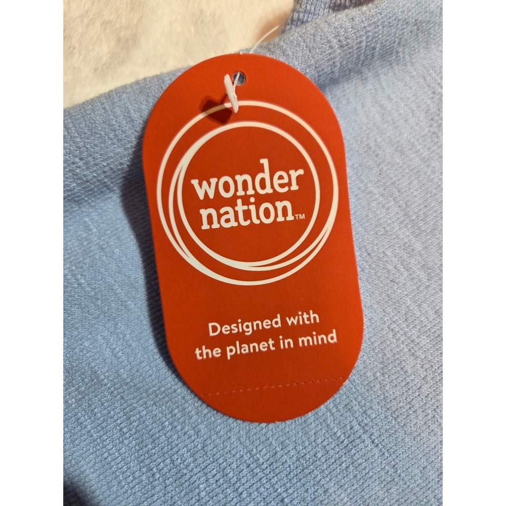 219 Wonder Nation Boys Button Front Shirt Gecko Print Blue Size 8 NWT Short... - Picture 10 of 10
